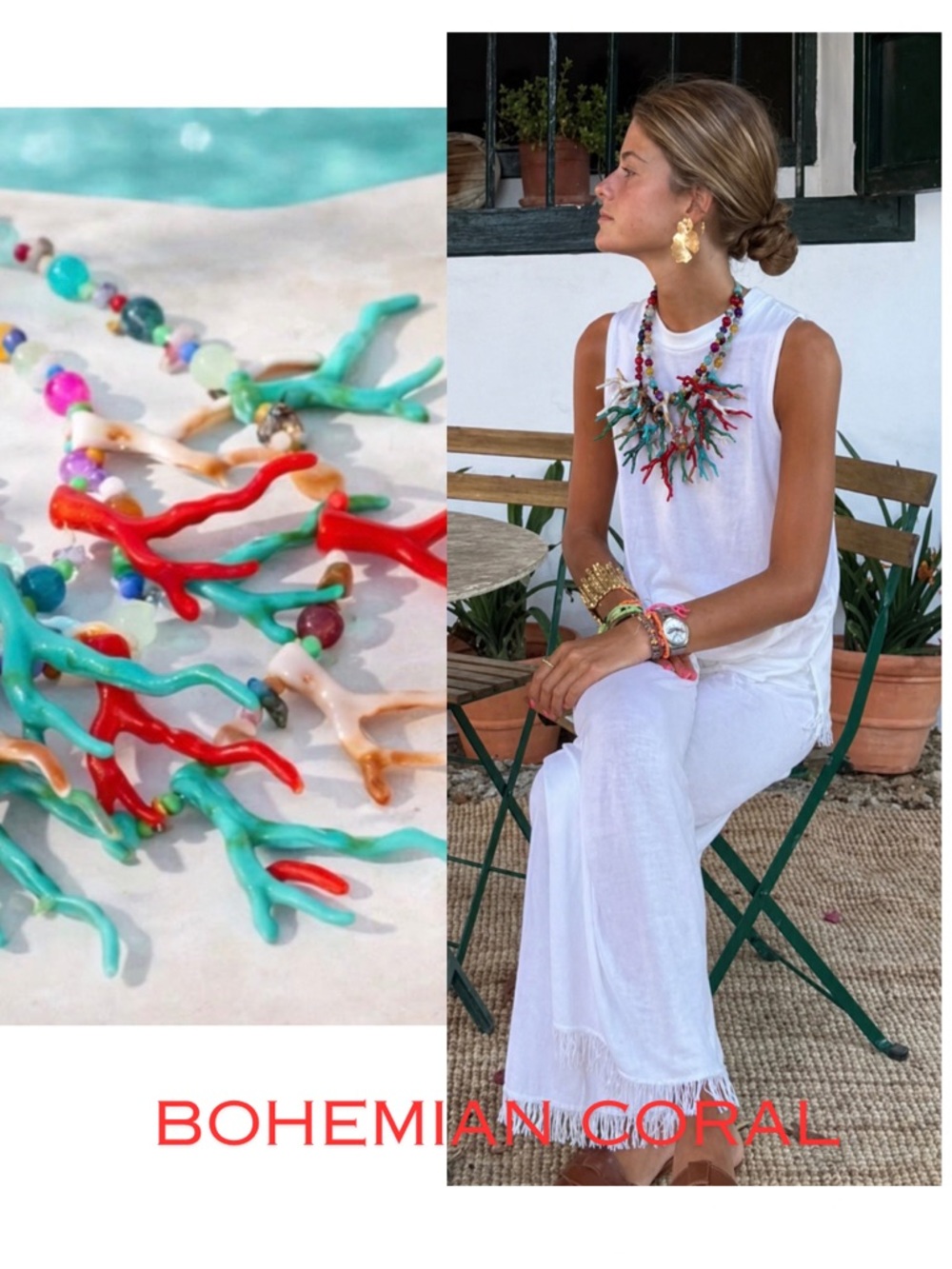🆕Now available coral necklace